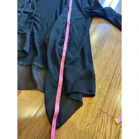 Studio Works Open Front Knit Chiffon Large Petite Office Casual - Picture 7 of 7